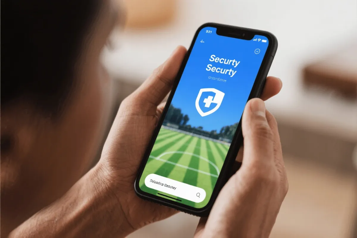 安全移动端体育应用界面展示